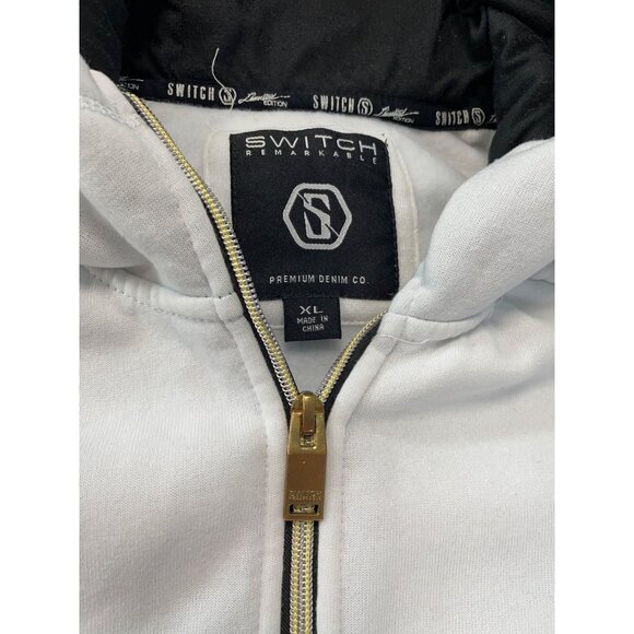 Switch Remarkable Billionaires Club mens White Black Hoodie size XL SKU 9257 - Picture 3 of 13